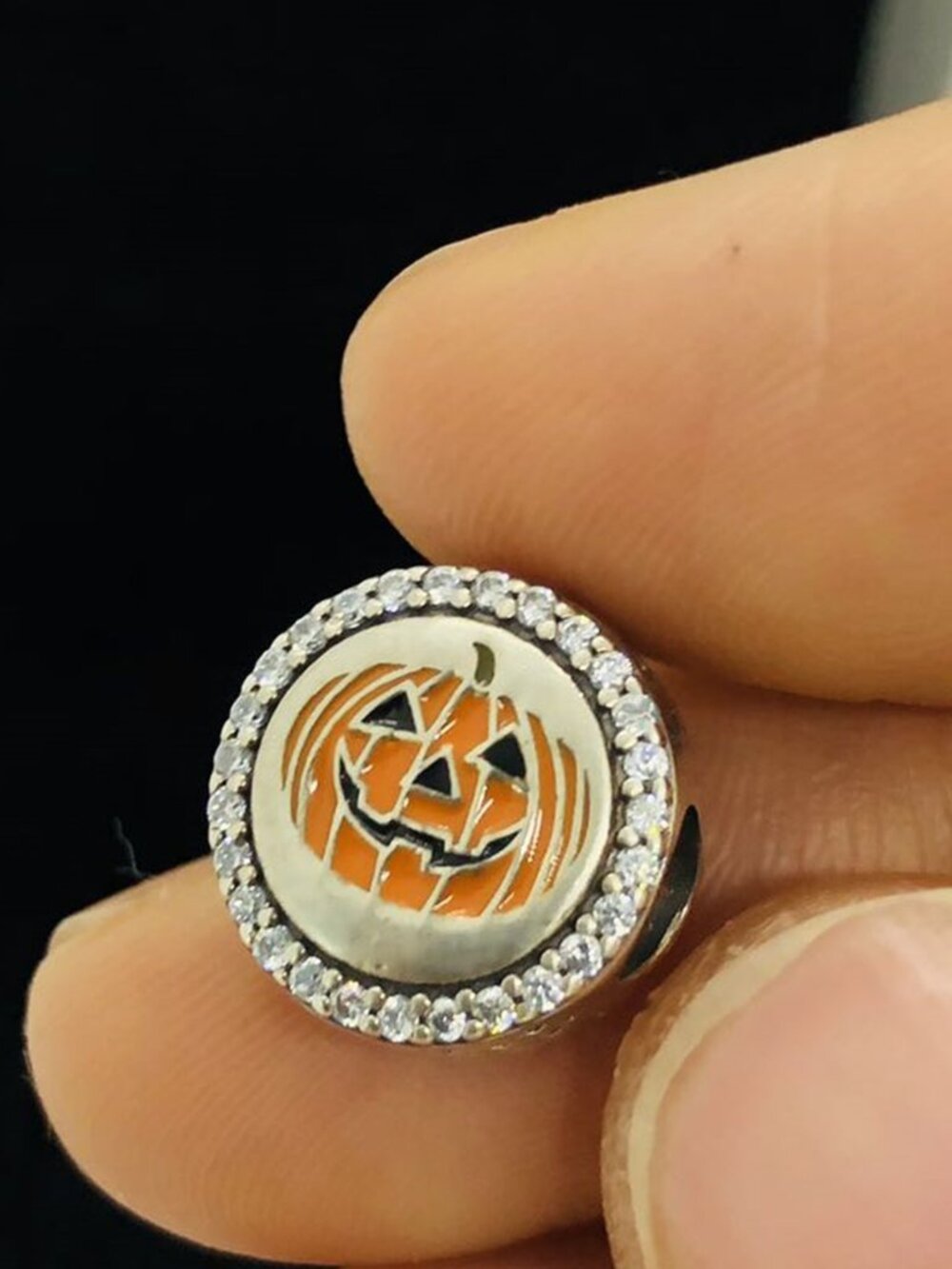 ✨🔥Pandora Halloween Holiday Pumpkin Jack O Lantern Charm